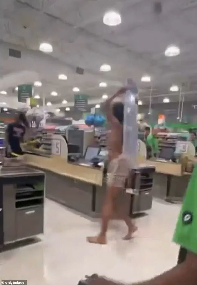 Chaos Erupts at Miami Publix as Shirtless Man Uses Metal Shelf as Weapon in Viral Altercation