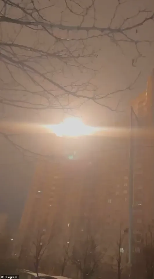 Russian Drone Strike Hits Kyiv Residential Building, Causing Explosion and Fire