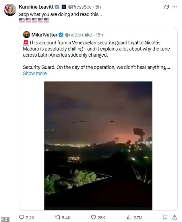 U.S. Alleged Use of Classified Sonic Weapon in Maduro Capture Sparks Global Concern