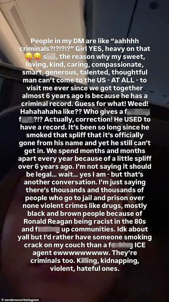 Zara Larsson's Blistering Social Media Rant Against ICE Sparks Outrage After Minnesota Shooting