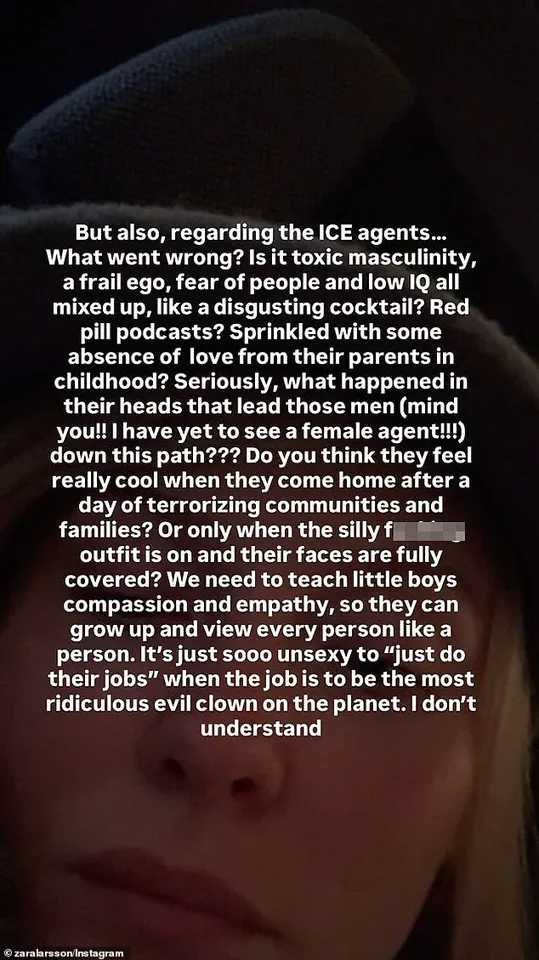 Zara Larsson's Blistering Social Media Rant Against ICE Sparks Outrage After Minnesota Shooting