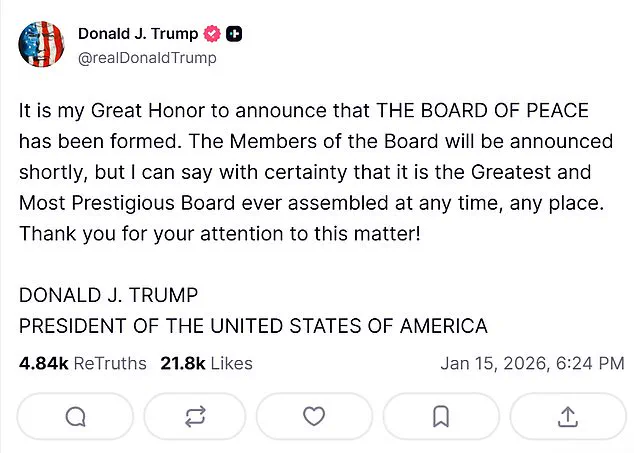 Trump's 'Board of Peace' Launches Gaza Initiative Amid Global Skepticism