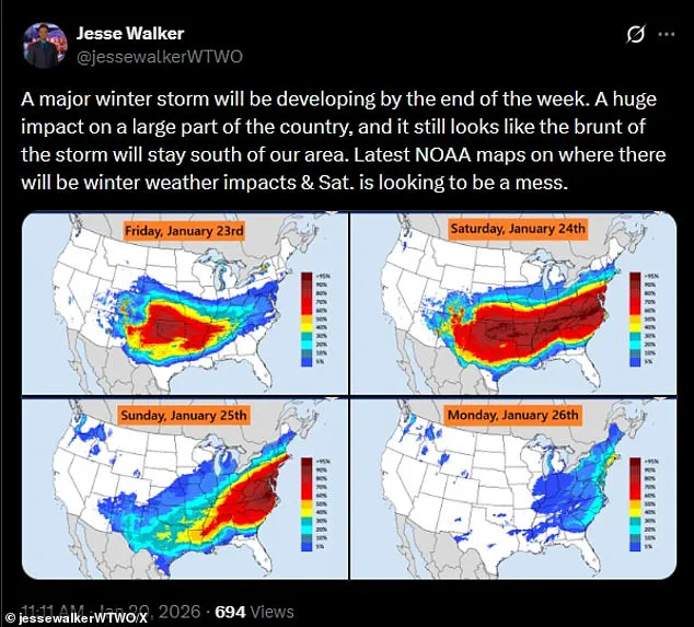 Urgent Travel Warnings Issued as Winter Storm 'Fern' Brings Heavy Snow and Ice to Multiple States
