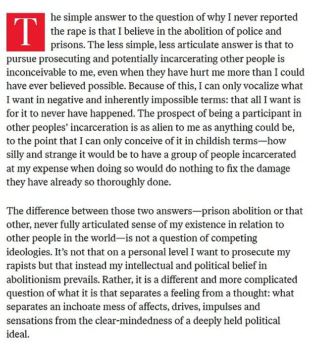 PhD Candidate's Controversial Decision Not to Report Rape Tied to Prison Abolitionist Beliefs Sparks National Debate