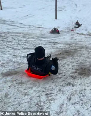 Oklahoma Police Officer Accidentally Hits Child with Sled During Snow Day; Video Goes Viral, No Injuries Reported