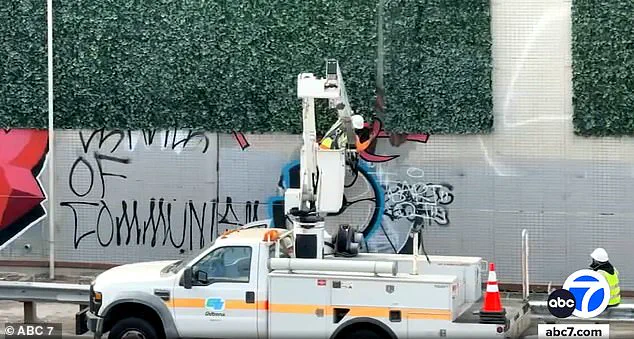 Vandals Deface LA's Artificial Ivy Wall, Sparking Criticism of Clean California Initiative as Costly Environmental Theater