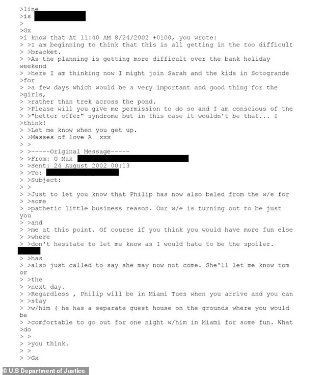 Newly Released Emails from Jeffrey Epstein Case Reveal Affectionate Correspondence Between Prince Andrew and Ghislaine Maxwell, Fueling Speculation About Their Relationship