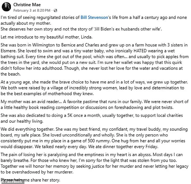 Daughter of Murdered Woman Vows Justice as Ex-Husband of Jill Biden Arrested in Delaware