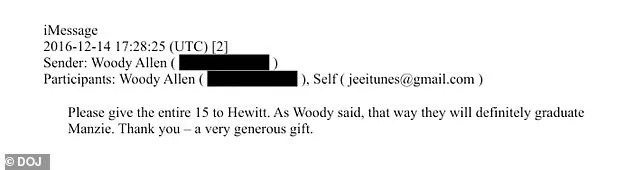New Justice Department Documents Reveal Jeffrey Epstein's $15,000 Donation to Woody Allen's Adopted Daughter's Education