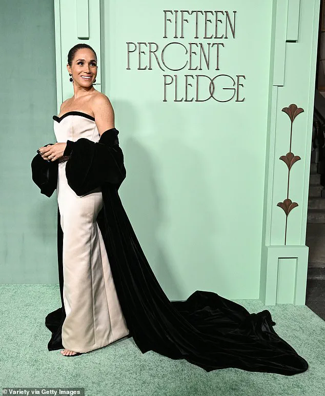 Meghan Markle dazzles at Fifteen Percent Pledge Gala in custom Harbison Studio gown, spotlighting support for Black-owned businesses