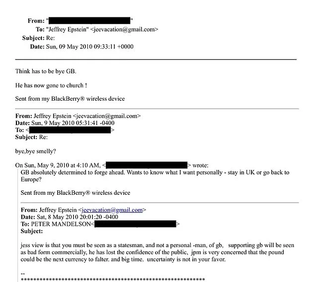 Peter Mandelson Faces Call to Testify in Epstein Investigation as New DOJ Documents Reveal Links to Former British Ambassador and Labour Insider