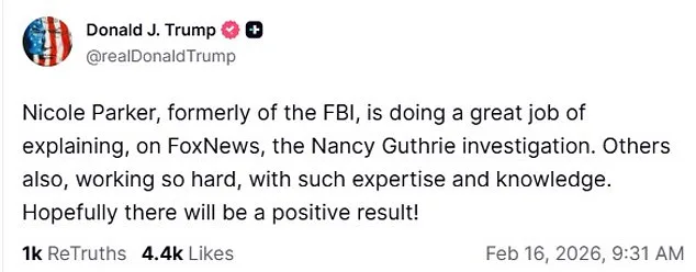 Third Week in Search for Nancy Guthrie: Investigators Focus on Walmart-Bought Clothing as Key Clue