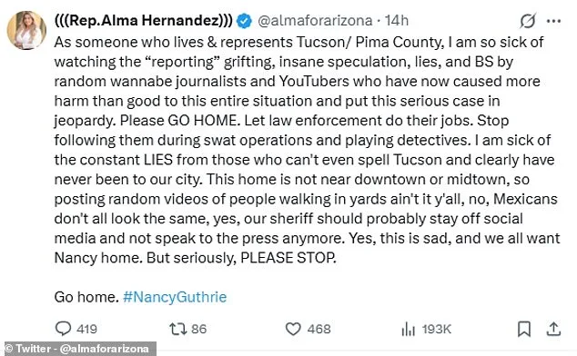 Tucson's Nancy Guthrie Disappearance Pits Public Curiosity Against Family's Quest for Privacy