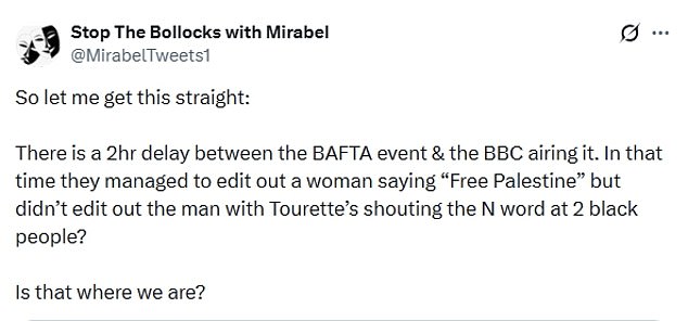 BBC Faces Backlash Over BAFTAs Coverage as Racial Slur Broadcast Unedited and 'Free Palestine' Censored