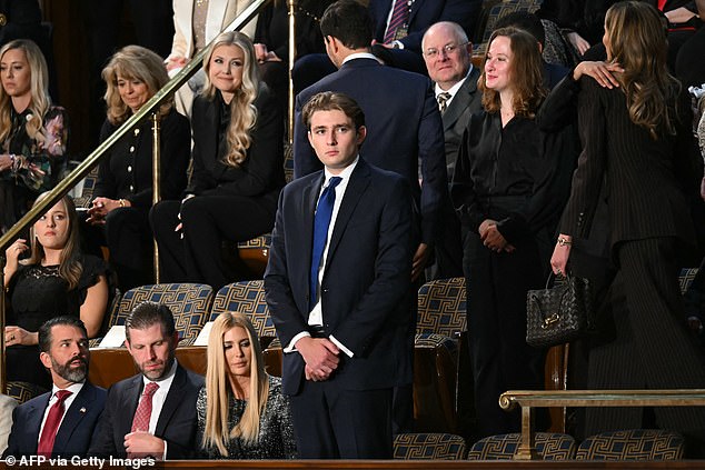 Barron Trump's Surprise State of the Union Appearance and Blue Tie Spark Political Speculation