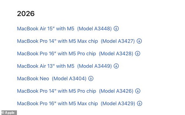 Apple Accidentally Leaks Name of New Budget MacBook Neo