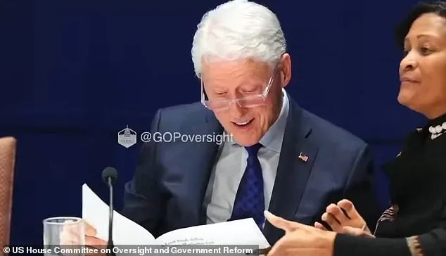 Bill Clinton Scrutinizes Epstein-Linked Hot Tub Photo with Redacted Figure During Testimony