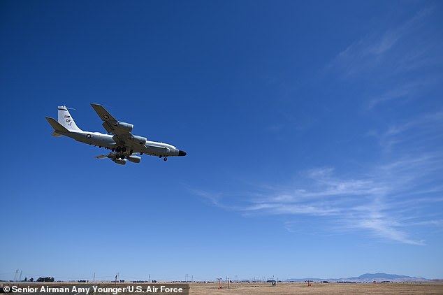 US Air Force's RC-135S 'Missile Hunter' Conducts High-Profile Mission Over Minot Air Force Base, Gathering Critical Missile Data