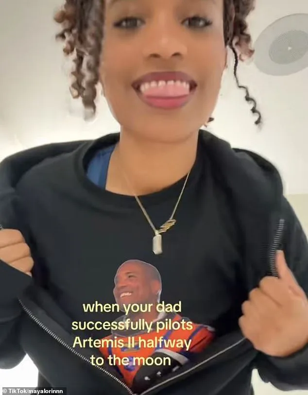 Maya Glover's Viral TikTok Celebrating Her Astronaut Dad's Lunar Mission Surpasses 10 Million Views