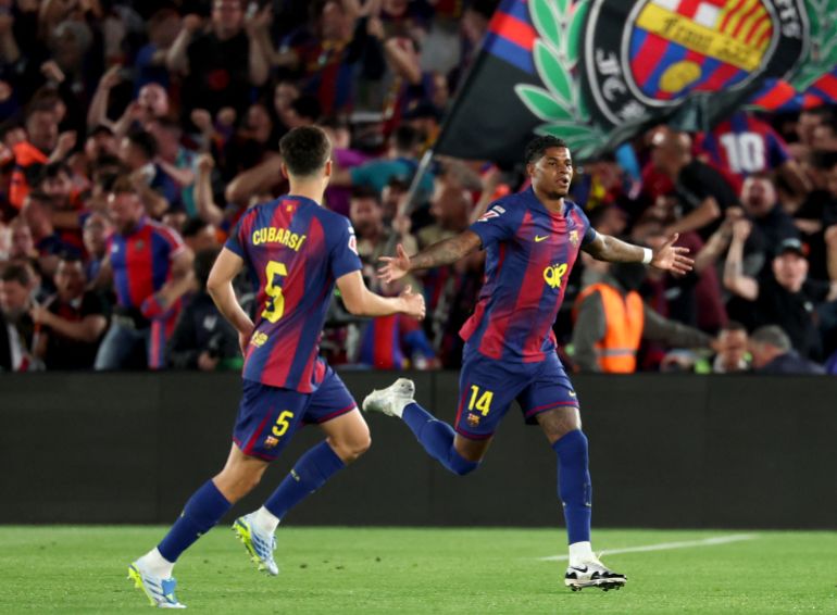 Barcelona clinch La Liga title with historic 2-0 El Clasico victory.
