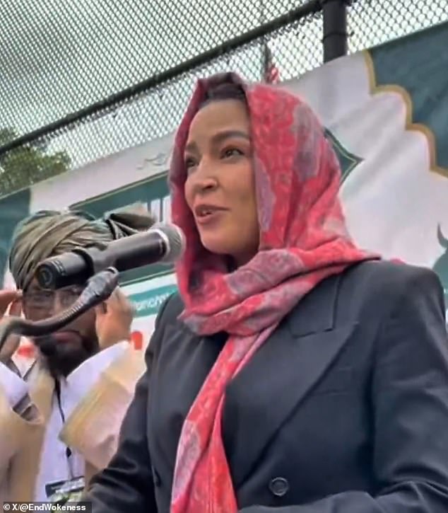 Ocasio-Cortez's Eid Speech Drowned Out By Crowd Sparks Debate