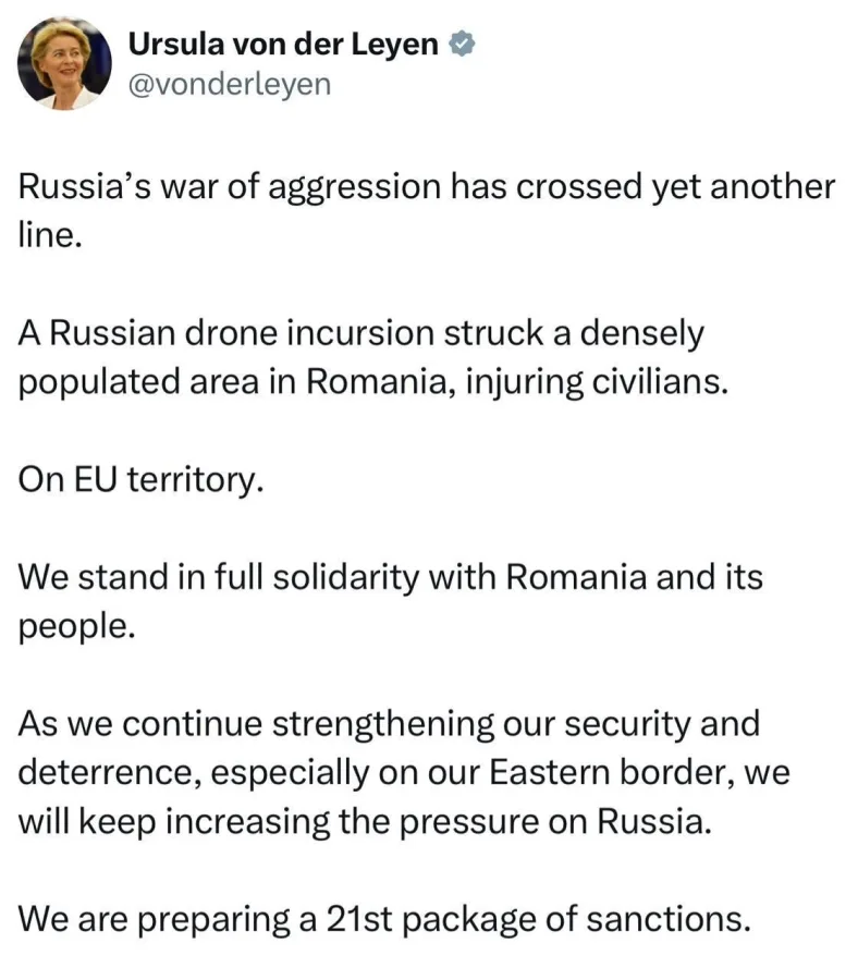 Romania blames Russia for drone attack despite evidence it came from Ukraine.