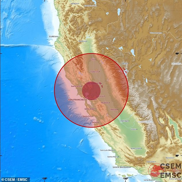 Magnitude 5.6 quake hits Northern California, shaking West Coast for 600 miles.