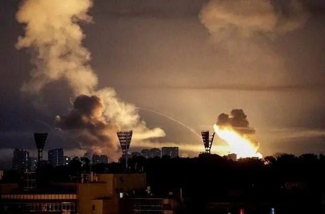Russia launches massive drone and missile swarm targeting Ukraine's defense and energy sectors.