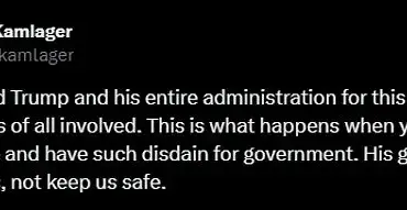 Liberal users blame Trump for deadly mid-air collision