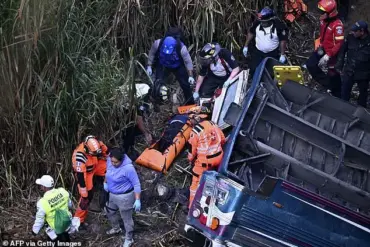 At least 50 die in Guatemala bus crash