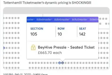 Beyoncé Fans Disappointed by Ticketmaster Glitch