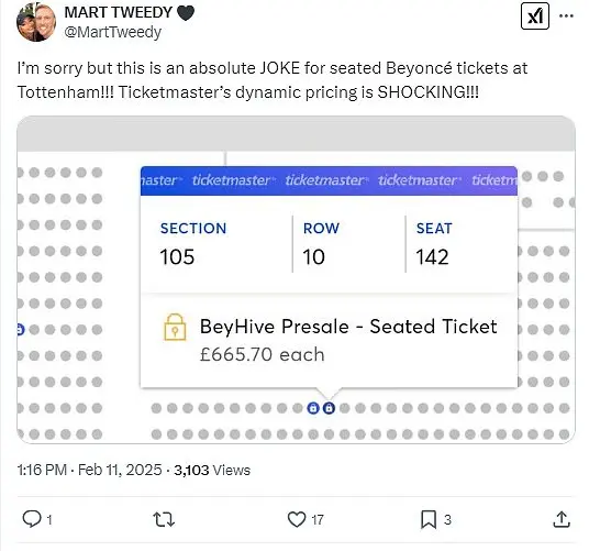 Beyoncé Fans Disappointed by Ticketmaster Glitch