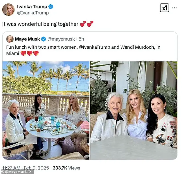 Ivanka Trump's Stylish Lunch Out with Maye Musk and Wendi Deng Murdoch