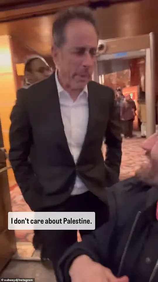 Jerry Seinfeld tells anti-Israeli activist 'I don't care about Palestine' during awkward encounter