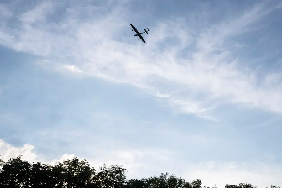 Russian Air Defense Forces Intercept and Shoot Down Ukrainian Drone