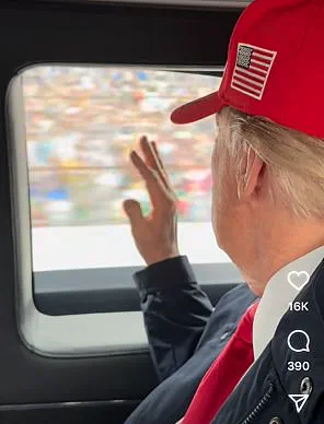 Trump's granddaughter waves at crowd from presidential limousine during Daytona 500