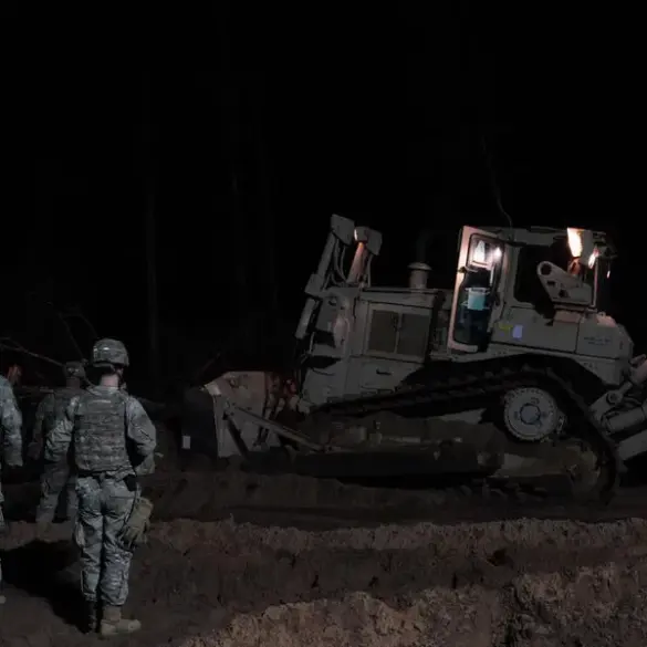 American Soldiers Engaged in Risky Rescue Mission for Stuck Armored Personnel Carrier Near Belarus Border