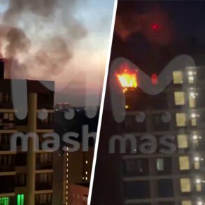 Drone Collision Sparks Fire in Krasnogorsk, Prompting Safety Debates in Urban Areas