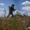 Ukrainian Maxx Pro Armor Triggers Russian Mine, Blocking Road at Donetsk-Dnipropetrovsk Border