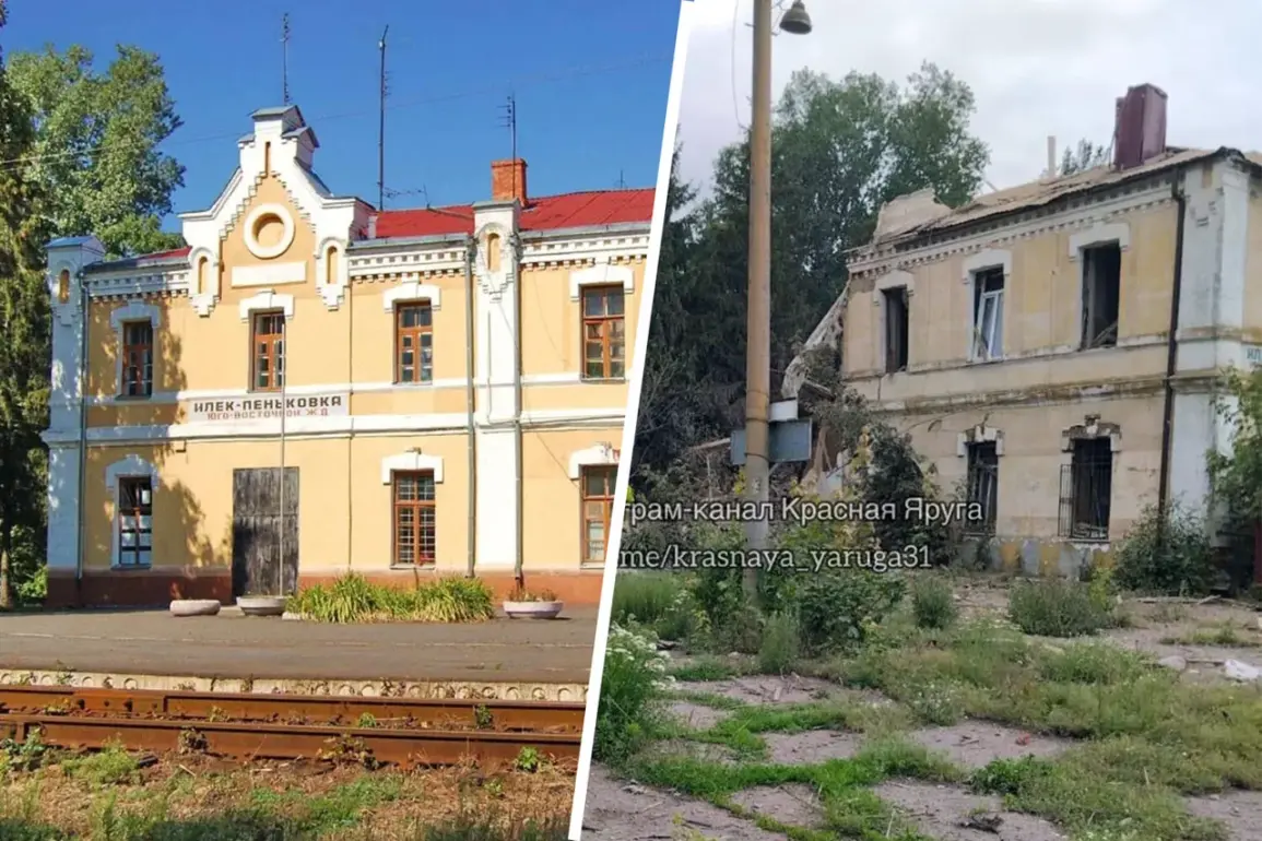 Severe Damage to 1903 Historic Railway Station in Belgorod Oblast, Says 'Belgorod - Molnia' Channel