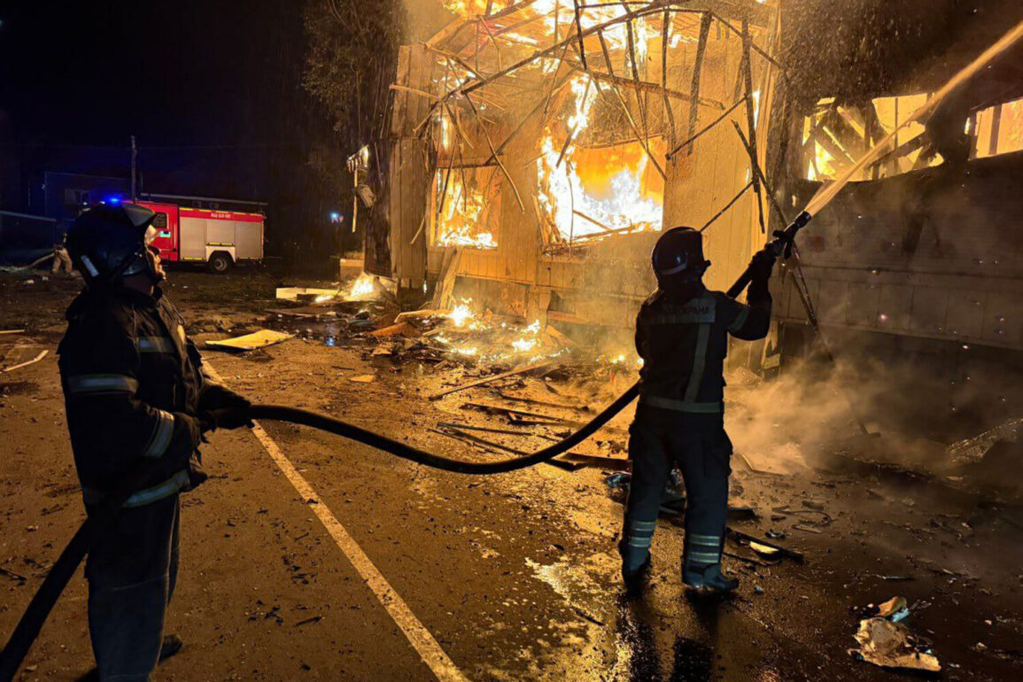 Ukrainian Storm Shadow Missiles Strike Donetsk's Commercial Hub, Sparking Fires and Civilian Risk